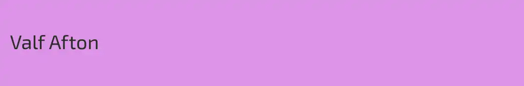 Valf Afton